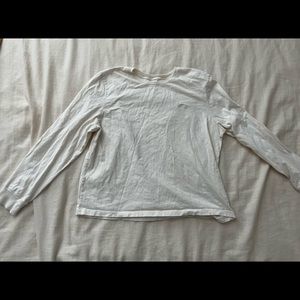 North face cropped long sleeve shirt